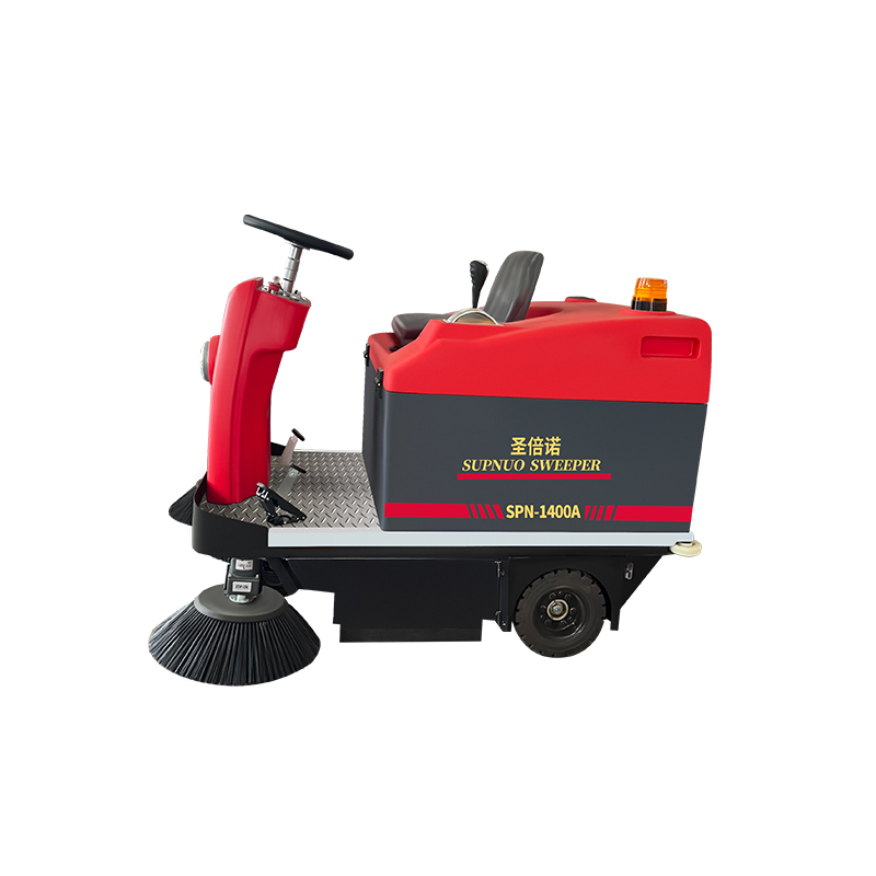 SBN-1400A Mini Ride-on Floor Sweeper for Warehouses, Factories & Parking Lots - Image 3