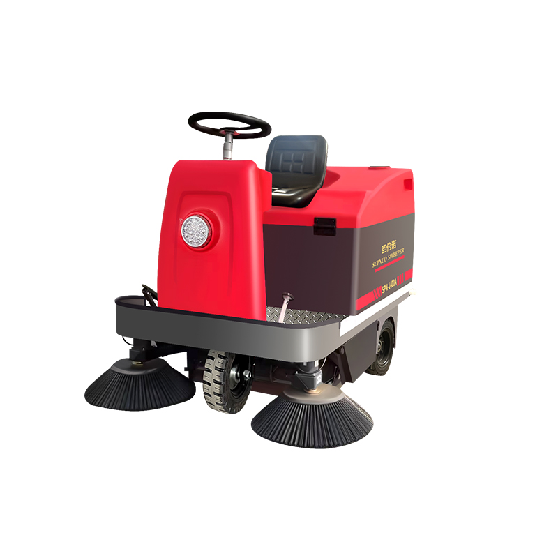 SBN-1400A Mini Ride-on Floor Sweeper for Warehouses, Factories & Parking Lots - Image 4