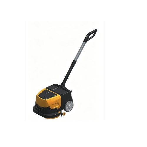 430M Battery Powered Floor Scrubber Machine 390mm Walk-Behind Industrial Floor Cleaning Machine for Tiles & Hard Floors